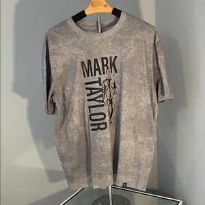 Mark Taylor country music Black and Gray Graphic Tee worn once large